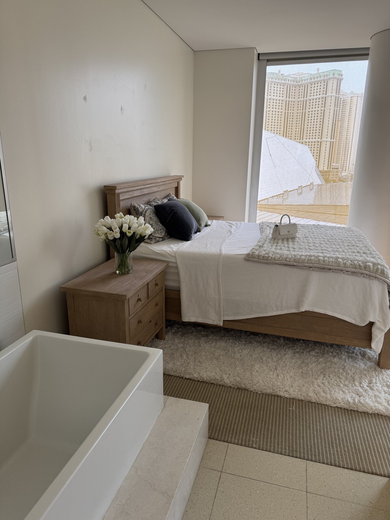 Bedroom with Strip view