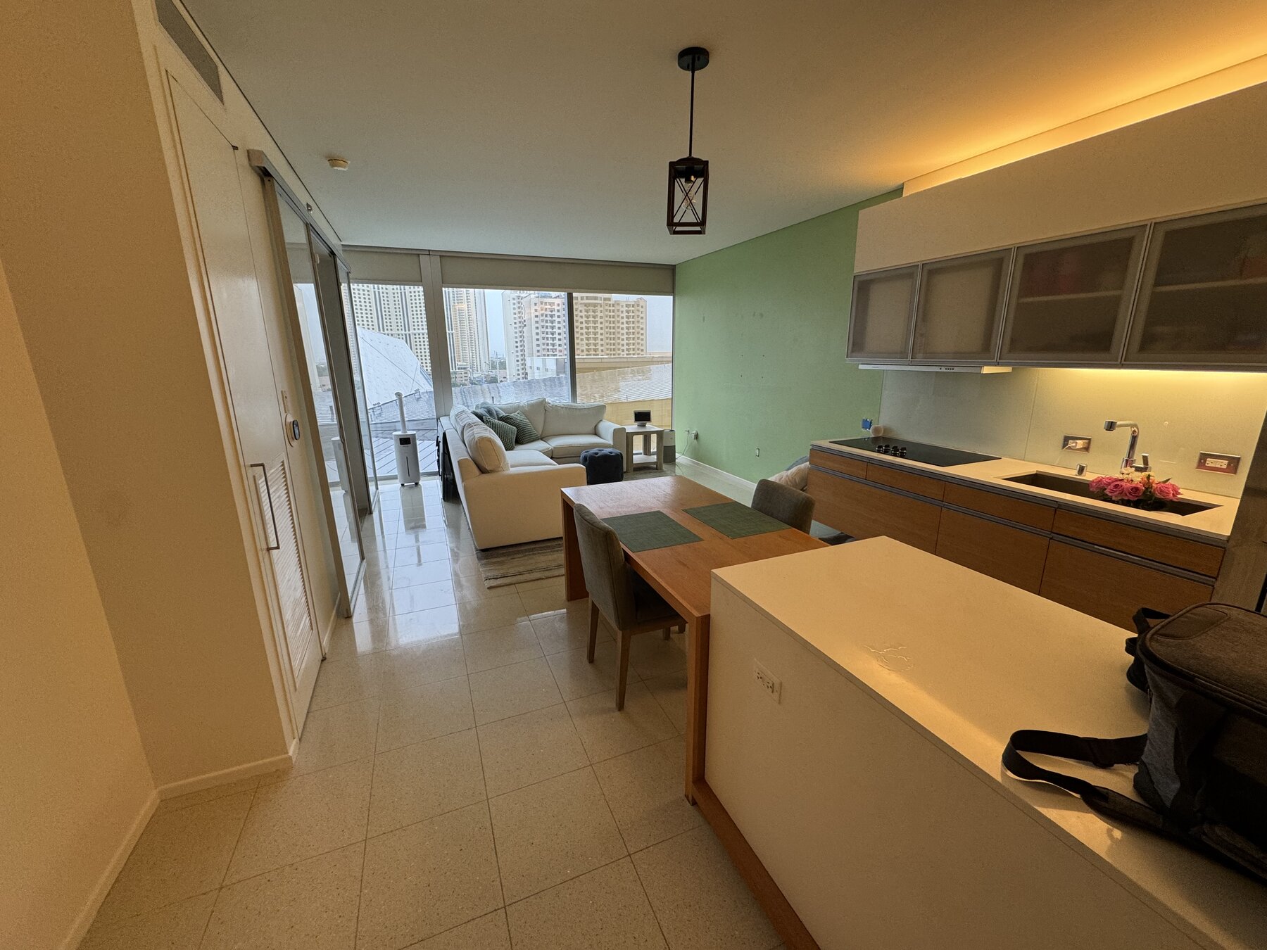 Living area and terrace